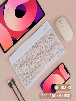 Imagem de Sem Fio Bluetooth Teclado 10 Polegadas com mouse