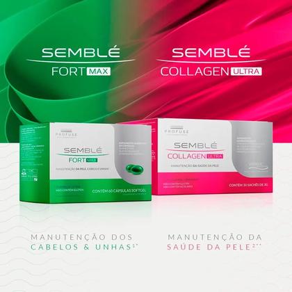 Imagem de Semblé Fort Max c/ Biotina - 60 Cápsulas Softgel