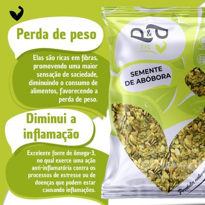 Imagem de Semente de Abóbora Sem Casca Crua Premium 250g - P&P