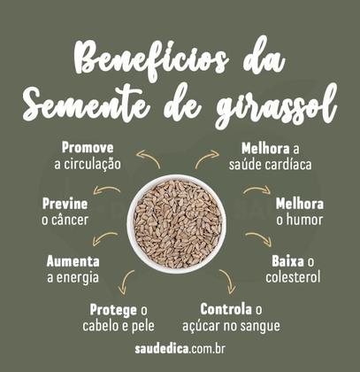 Imagem de Semente de Girassol sem casca Crua sem sal Pacote 500 grs