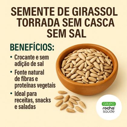 Imagem de Semente de girassol Torrada sem Casca sem Sal 100g