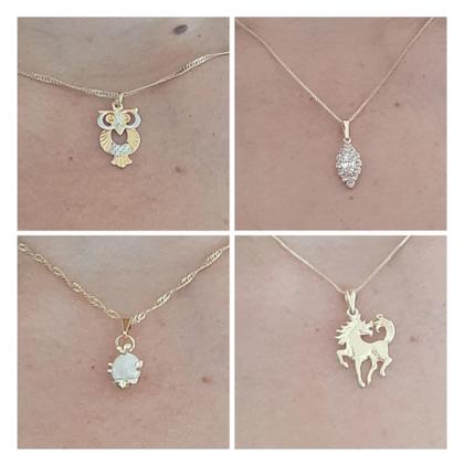 Imagem de SEMI JOIAS ATACADO KIT 8 PEÇAS FOLHEADAS - Jady Joias