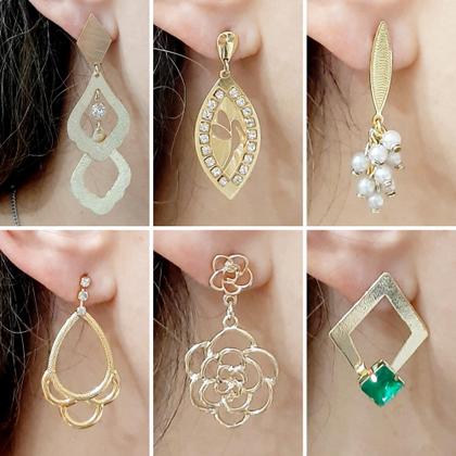 Imagem de SEMI JOIAS ATACADO KIT 8 PEÇAS FOLHEADAS - Jady Joias