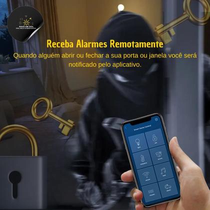 Imagem de Sensor Abertura de Porta e Janela Zigbee Inteligente JWCOM