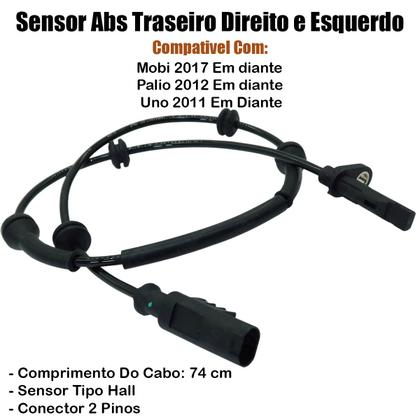Imagem de Sensor Abs Traseiro Uno Palio Mobi 2011 a 2025