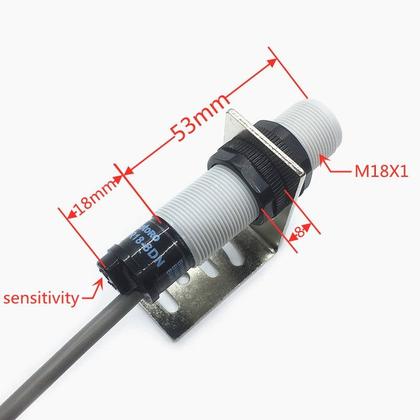 Imagem de SENSOR CAPACITIVO M18 CR18-8DN NA NPN 10-30Vdc CABO 2m 4 fios - Sn 8mm - AOTORO