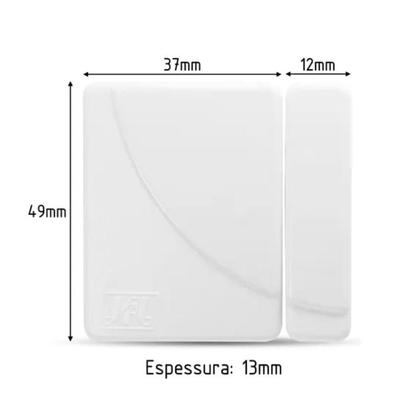 Imagem de Sensor De Abertura Magnético Porta Janela Sem Fio Shc Fit JFL