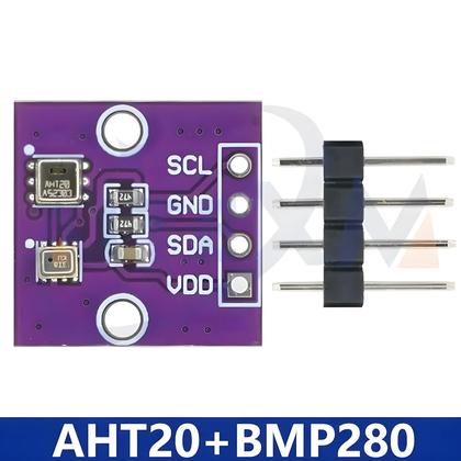 Imagem de Sensor De Alta Precisão De Temperatura, Umidade E Pressão Do Ar AHT20 BMP280 Módulo 2 Em 1