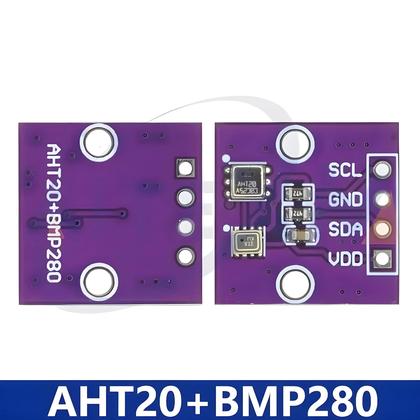 Imagem de Sensor De Alta Precisão De Temperatura, Umidade E Pressão Do Ar AHT20 BMP280 Módulo 2 Em 1