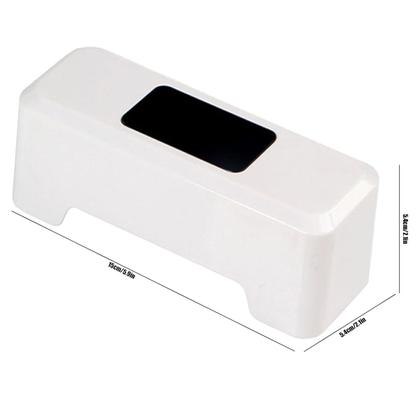 Imagem de Sensor de Descarga Automatico Inteligente Bateria Recarregavel USB Privada Vaso Sanitario Banheiro Lavabo Hotel Loja Shopping Restaurante Residencial