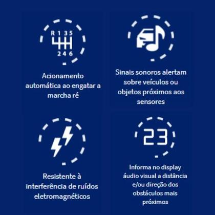 Imagem de Sensor de Estacionamento 4 Pontos Positron 20mm Universal
