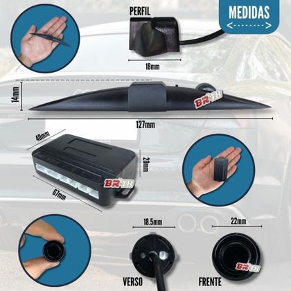 Imagem de Sensor De Estacionamento Ré Visor Slim Fiat Cronos Todos