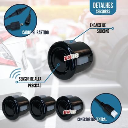 Imagem de Sensor De Estacionamento Ré Visor Slim Fiat Cronos Todos