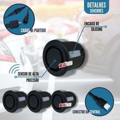 Imagem de Sensor De Estacionamento Ré Visor Slim Gm Agile Todos