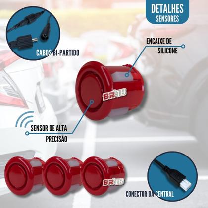 Imagem de Sensor De Estacionamento Ré Visor Slim Renault Fluence Todos