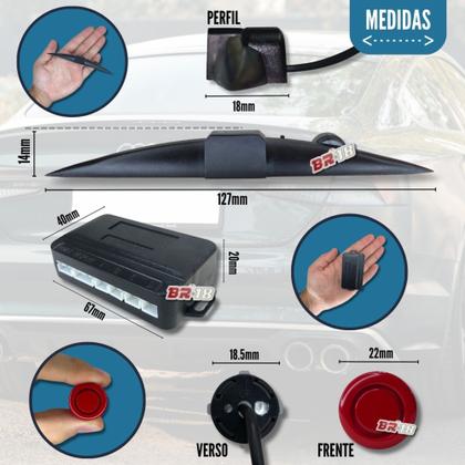 Imagem de Sensor De Estacionamento Ré Visor Slim Renault Fluence Todos