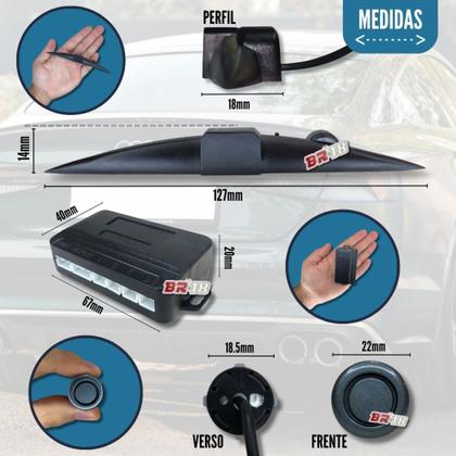Imagem de Sensor De Estacionamento Ré Visor Slim Versa Todos