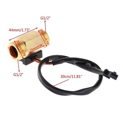 Imagem de SENSOR DE FLUXO D'AGUA DE LATAO 1/2 1-25L/min
