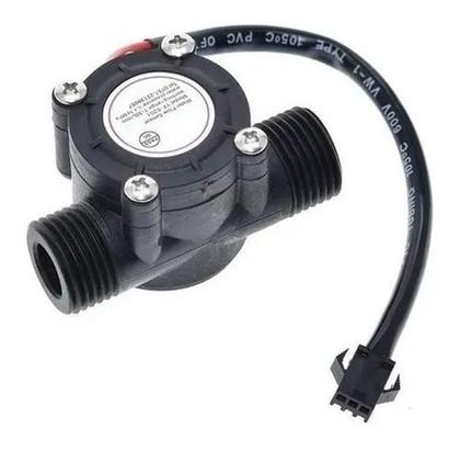 Imagem de Sensor De Fluxo e Vazão Água 1 por 2 Yfs201 Arduino Efeito Hall