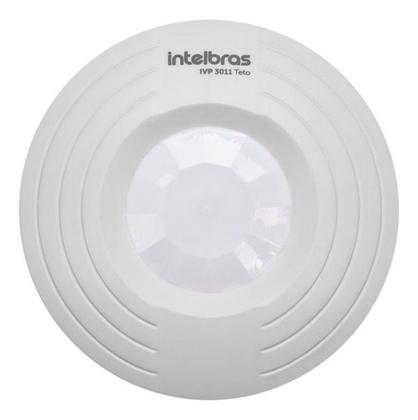 Imagem de Sensor De Movimento Infravermelho Passivo Com Fio Ivp 3011 Branco Intelbras Instalação Em Teto 12Vdc