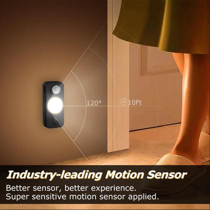 Imagem de Sensor de movimento LED Puck Lights NIEGNOWOO, pacote com 4 unidades