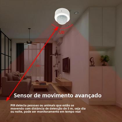 Imagem de Sensor De Movimento Mini PIR Tuya Zigbee Para Casa Inteligente, Alarme De Luz 2 Em 1 Com Controle