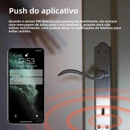 Imagem de Sensor De Movimento Mini PIR Tuya Zigbee Para Casa Inteligente, Alarme De Luz 2 Em 1 Com Controle