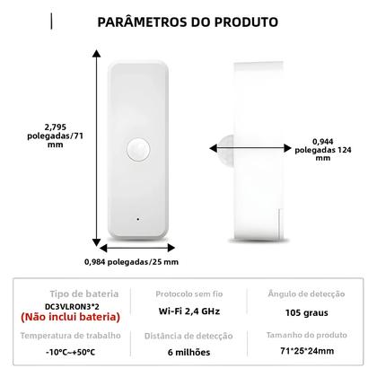 Imagem de Sensor De Movimento PIR WiFi Zigbee Para Casa Inteligente, Detector Infravermelho Compatível Com