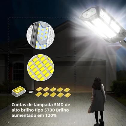 Imagem de Sensor de Movimento Solar à Prova d'Água - 4 Modos de Iluminação para Jardim
