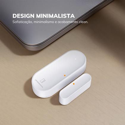 Imagem de Sensor De Porta E Janela Inteligente Zigbee Novadigital Tuya Smart Life App Branco