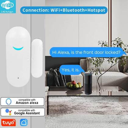 Imagem de Sensor de porta WiFi PHOVOLT Tuya Smart em tempo real (1 pacote)