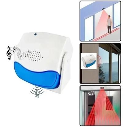 Imagem de Sensor De Presença Campainha Anunciador Sem Fio 36 Toques Ss - B-Max