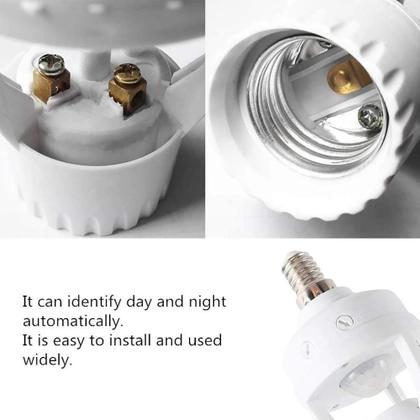 Imagem de Sensor De Presença Com Fotocélula Para Lâmpada Soquete - Atopy