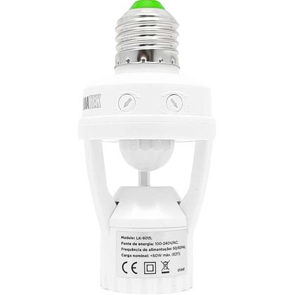 Imagem de Sensor De Presença Com Fotocélula Para Lâmpada Soquete E27 Iluminação