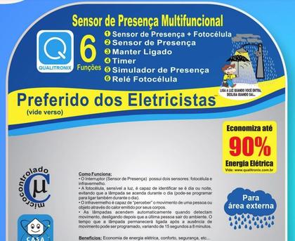 Imagem de Sensor De Presença de Parede Multi 180 Externo QA26M