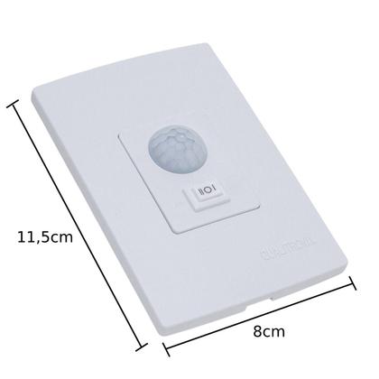 Imagem de Sensor de Presença Embutir 4x2 Fotocélula Bivolt Qualitronix