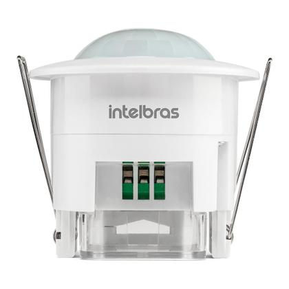 Imagem de Sensor De Presença Fotocélula Para Iluminação Automático De Embutir Teto Intelbras ESP 360 E Bivolt