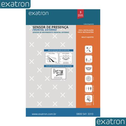 Imagem de Sensor de Presença Frontal Externo Parede (180- Branco)