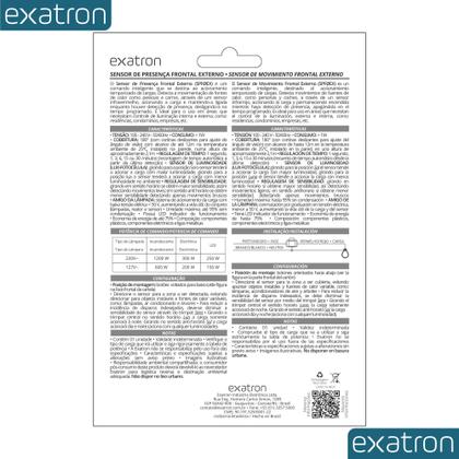 Imagem de Sensor de Presença Frontal Externo Parede (180- Branco)