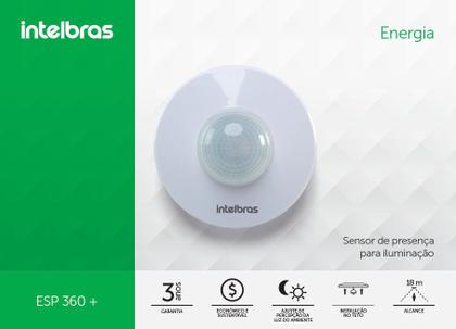 Imagem de Sensor De Presença Intelbras Para Iluminação Esp 360 + Teto