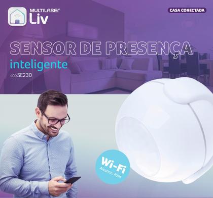 Imagem de Sensor de Presença Inteligente Wi-Fi Sem Fio + Aplicativo