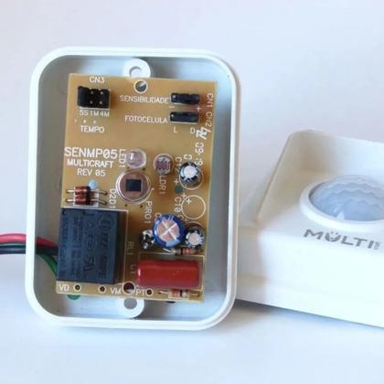 Imagem de Sensor de Presença MPL18 Externo e Interno Aciona Lâmpadas Refletores