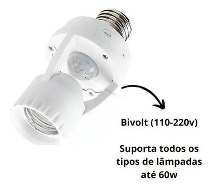 Imagem de Sensor De Presença P/ Lâmpada Soquete E27 Automático Luz