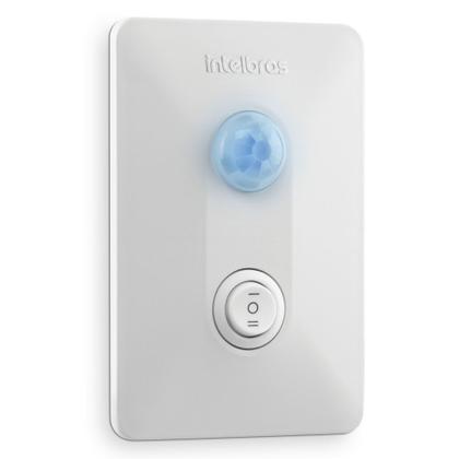 Imagem de Sensor de Presença para Iluminação 120 Embutir 4x2 c/Interruptor ESPI 180 E+ Intelbras