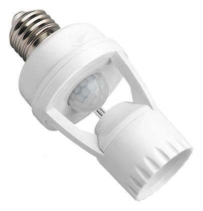 Imagem de Sensor de Presença para Iluminação de Lâmpada com Fotocélula Soquete E27: Ativação Automática da Luz para Ambientes mais