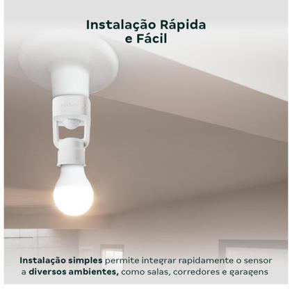 Imagem de Sensor de Presença para Iluminação Intelbras ESPI 360 S  Bivolt, Instalação no Teto