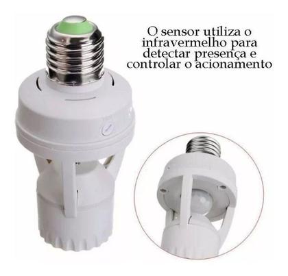 Imagem de Sensor De Presença Para Lâmpada Soquete E27 Com Fotocélula - LUATEK