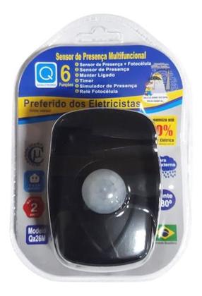 Imagem de Sensor De Presença Qualitronix 180º Com Fotocelula Externo