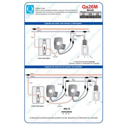 Imagem de Sensor de Presença Sobrepor Externo 180g Qa26m Qualitronix