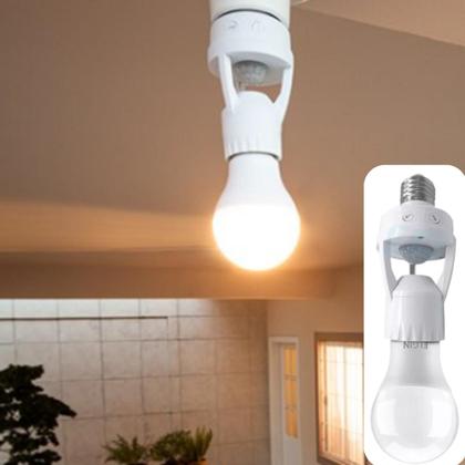 Imagem de Sensor de Presença Soquete  com Fotocélula para Lâmpadas LED e Iluminação Econômica